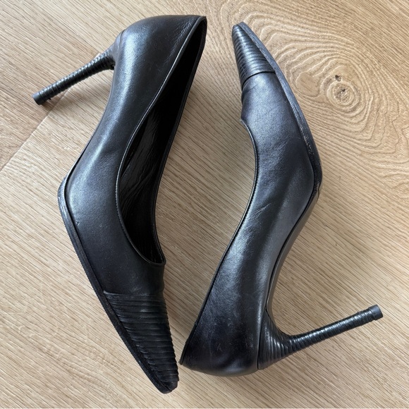 Bottega Veneta Black Wrapped Leather Pointed Toe Pumps 39.5 - Picture 11 of 11